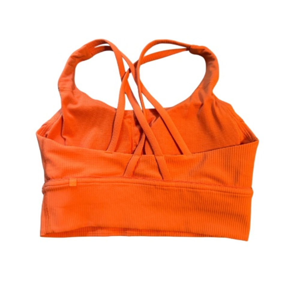 Lululemon Athletica Strappy Orange Sports Bra - Picture 2 of 4